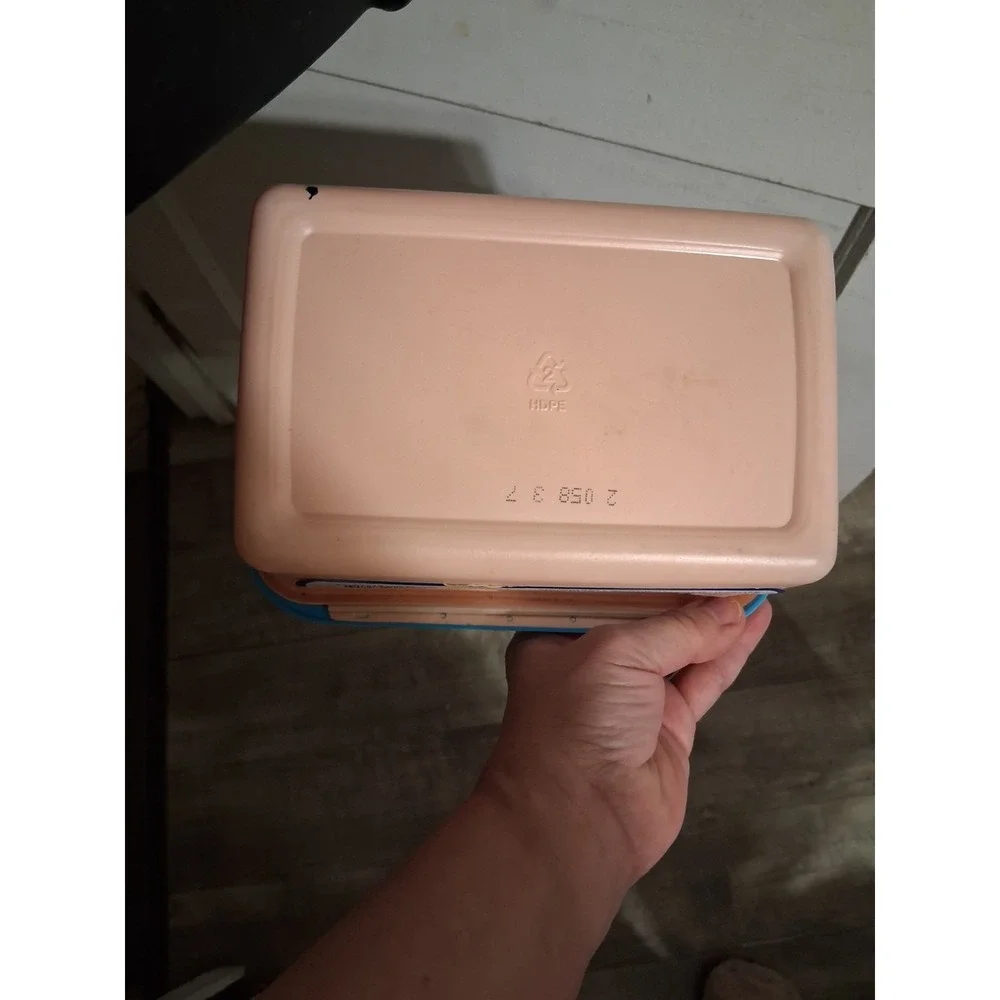 Vintage Baby Wipes Container Tub 90s Pink Blue Baby‎ Fresh Scott RARE HTF